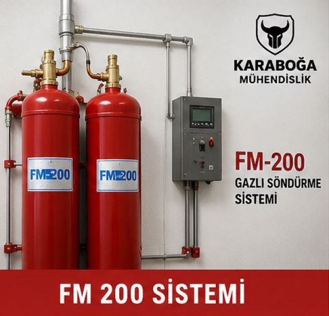 FM200 Yangın Söndürme Sistemi | Kurulum ve Bakım Hizmeti